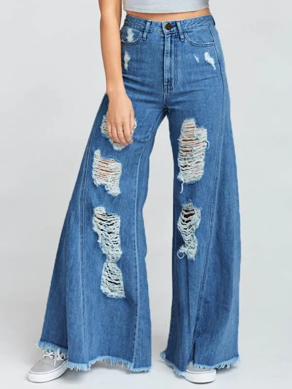 Shredded Casual Jeans